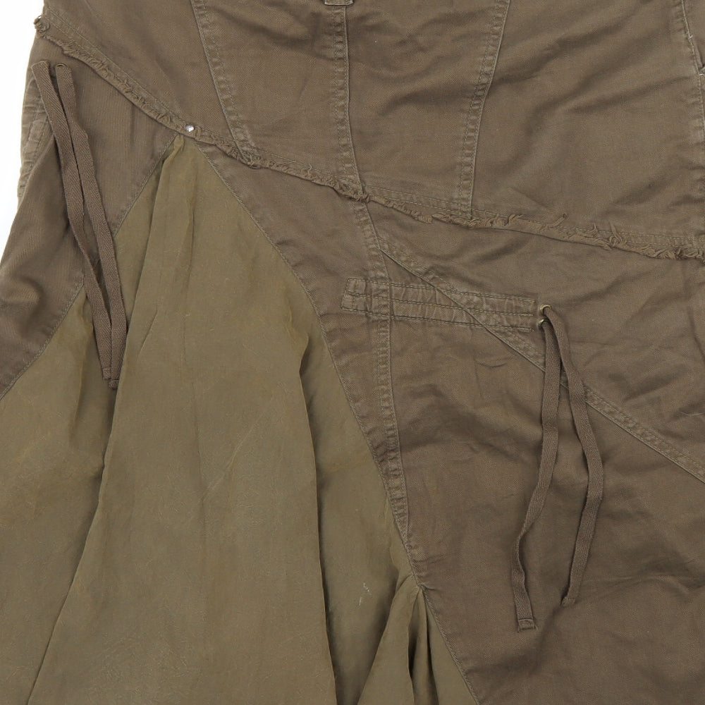 Riverisland Womens Green   A-Line Skirt Size 12