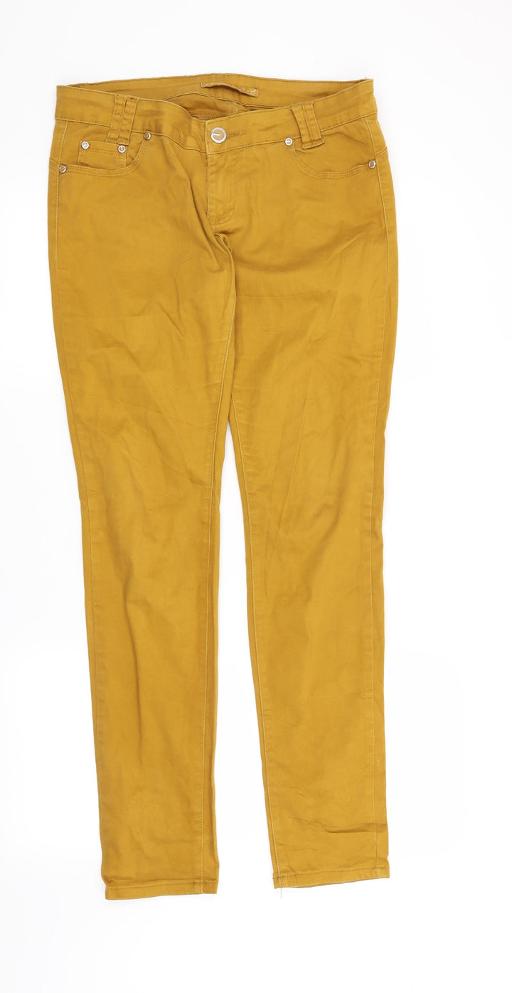 Preworn Womens Yellow   Straight Jeans Size 32 L29 in