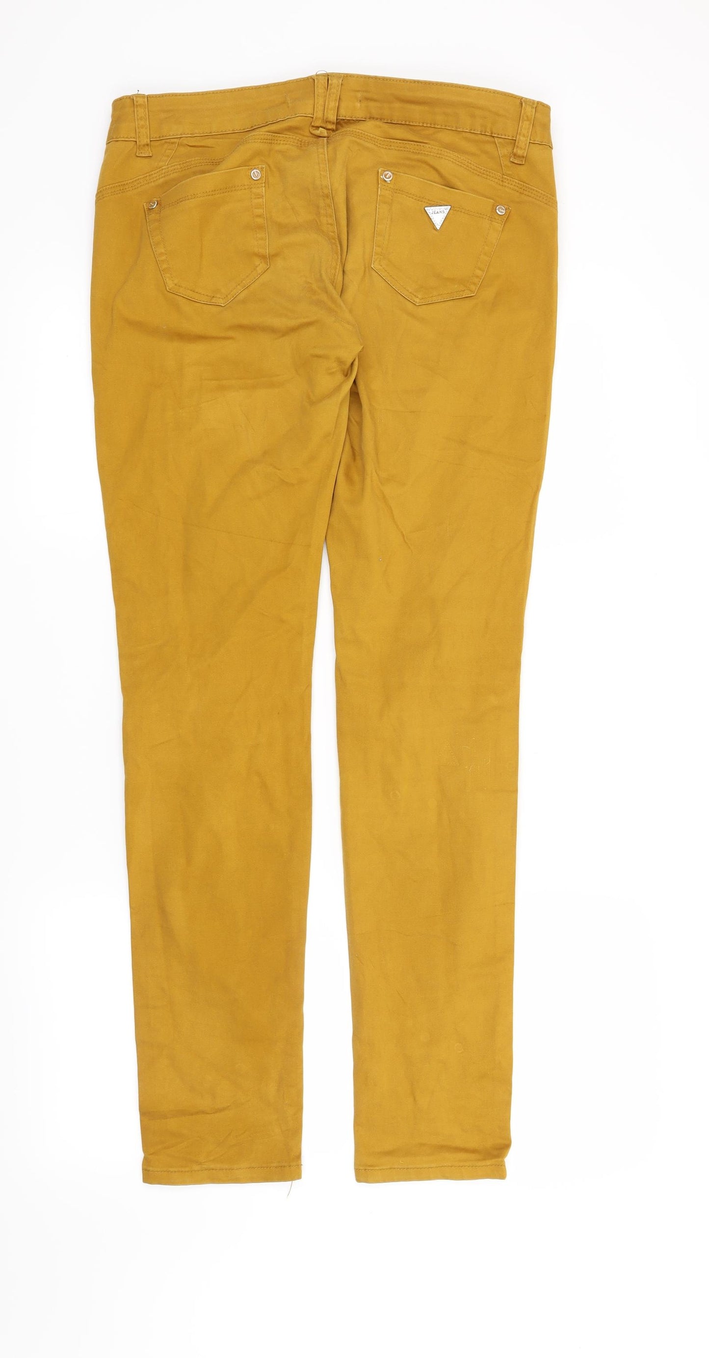 Preworn Womens Yellow   Straight Jeans Size 32 L29 in