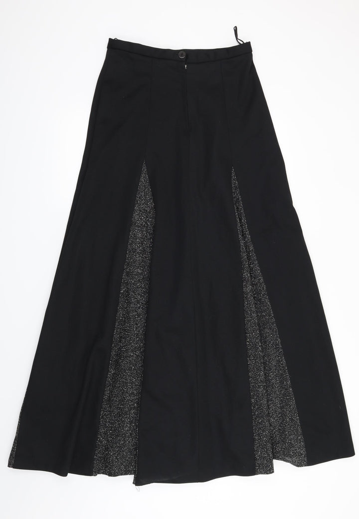 Preworn Womens Black   A-Line Skirt Size 30 in