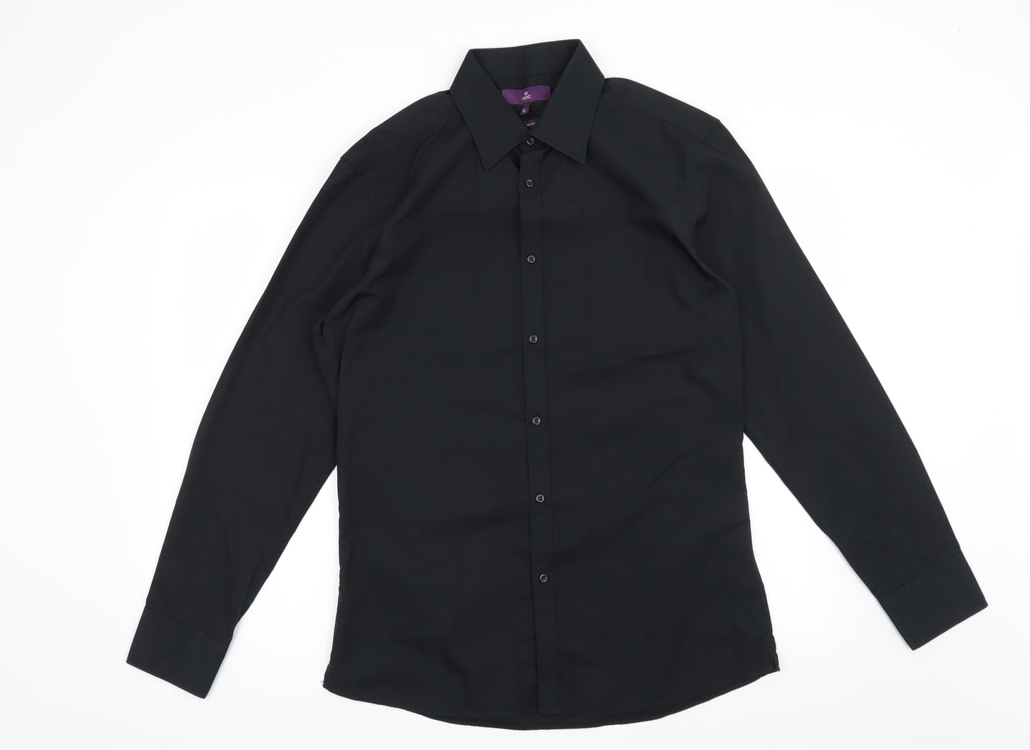 NEXT Mens Black    Dress Shirt Size 16