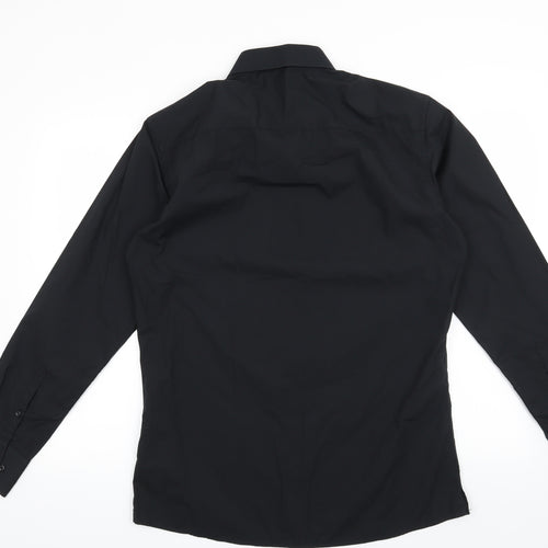 NEXT Mens Black    Dress Shirt Size 16