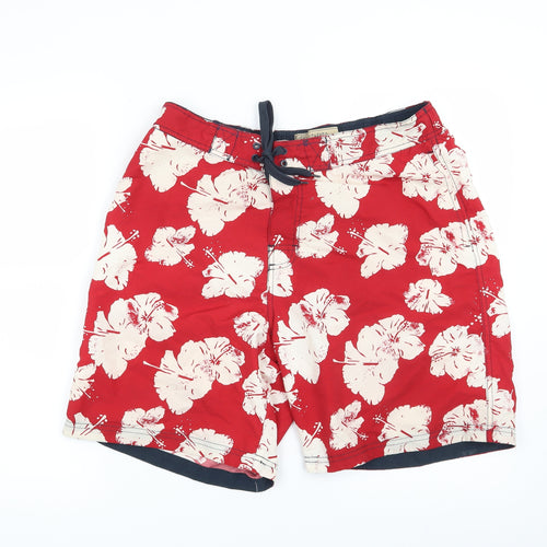 NEXT Mens Red Floral  Bermuda Shorts Size L