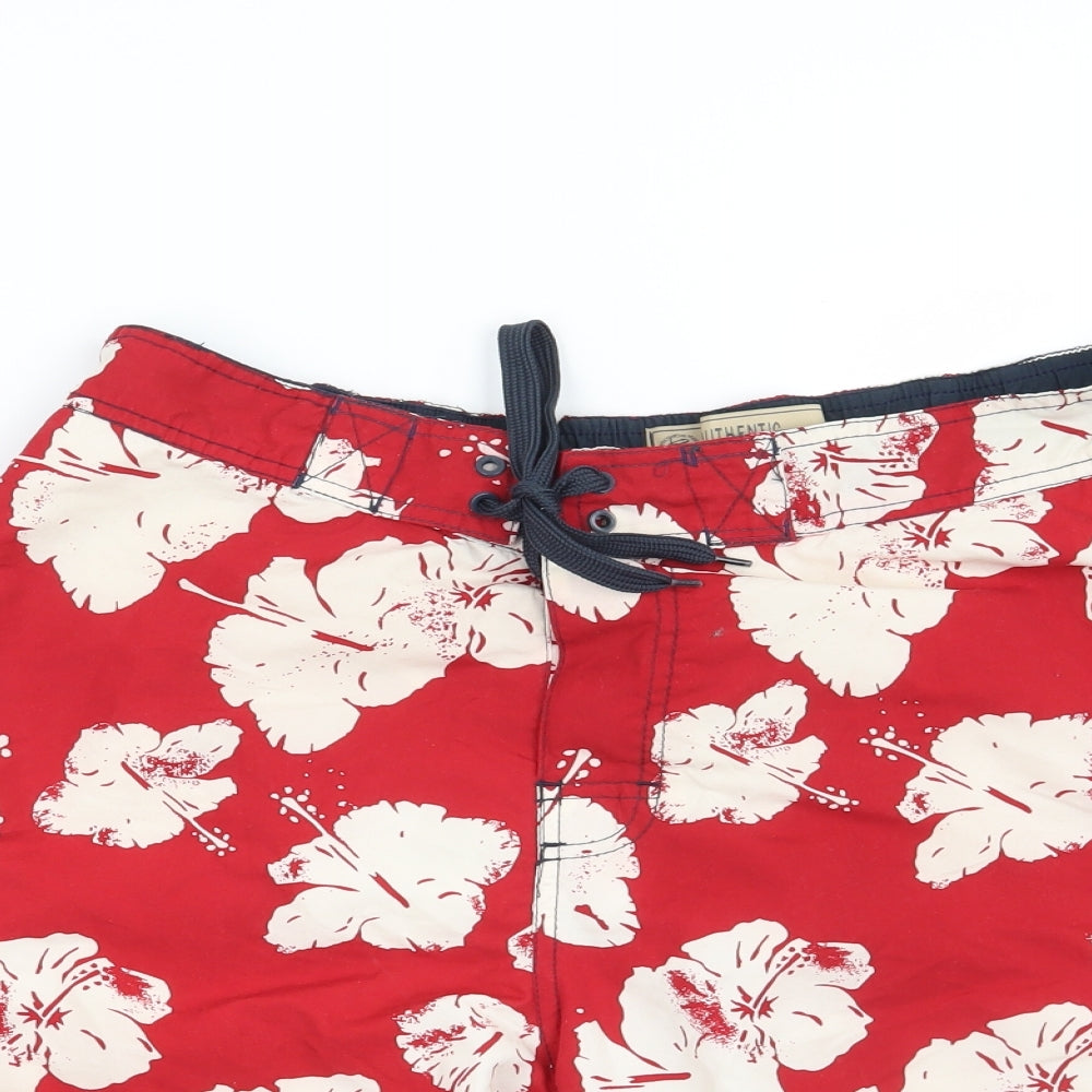 NEXT Mens Red Floral  Bermuda Shorts Size L