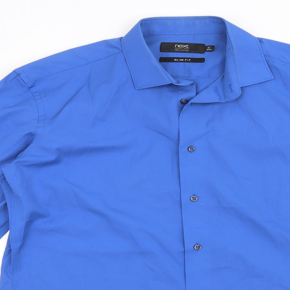 NEXT Mens Blue    Dress Shirt Size 16