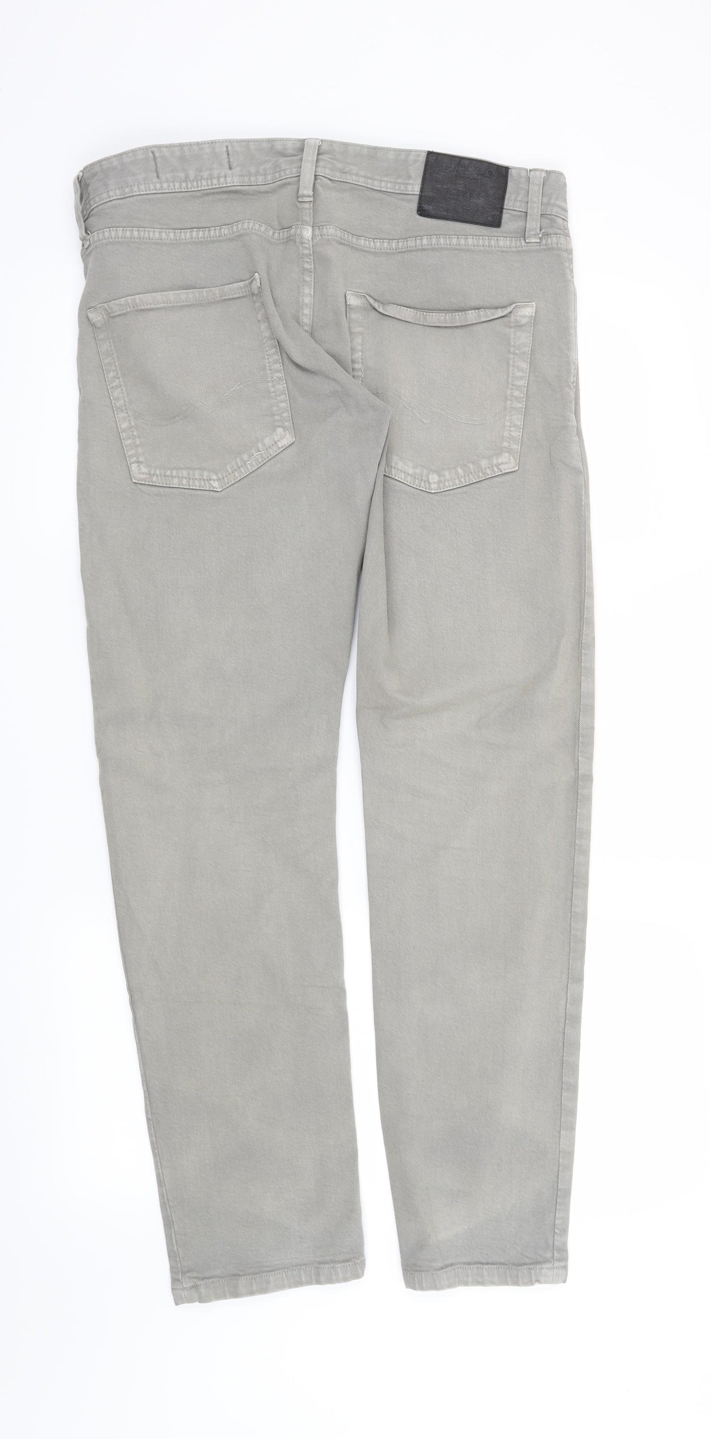 JACK & JONES Mens Grey   Straight Jeans Size 34 in L30 in