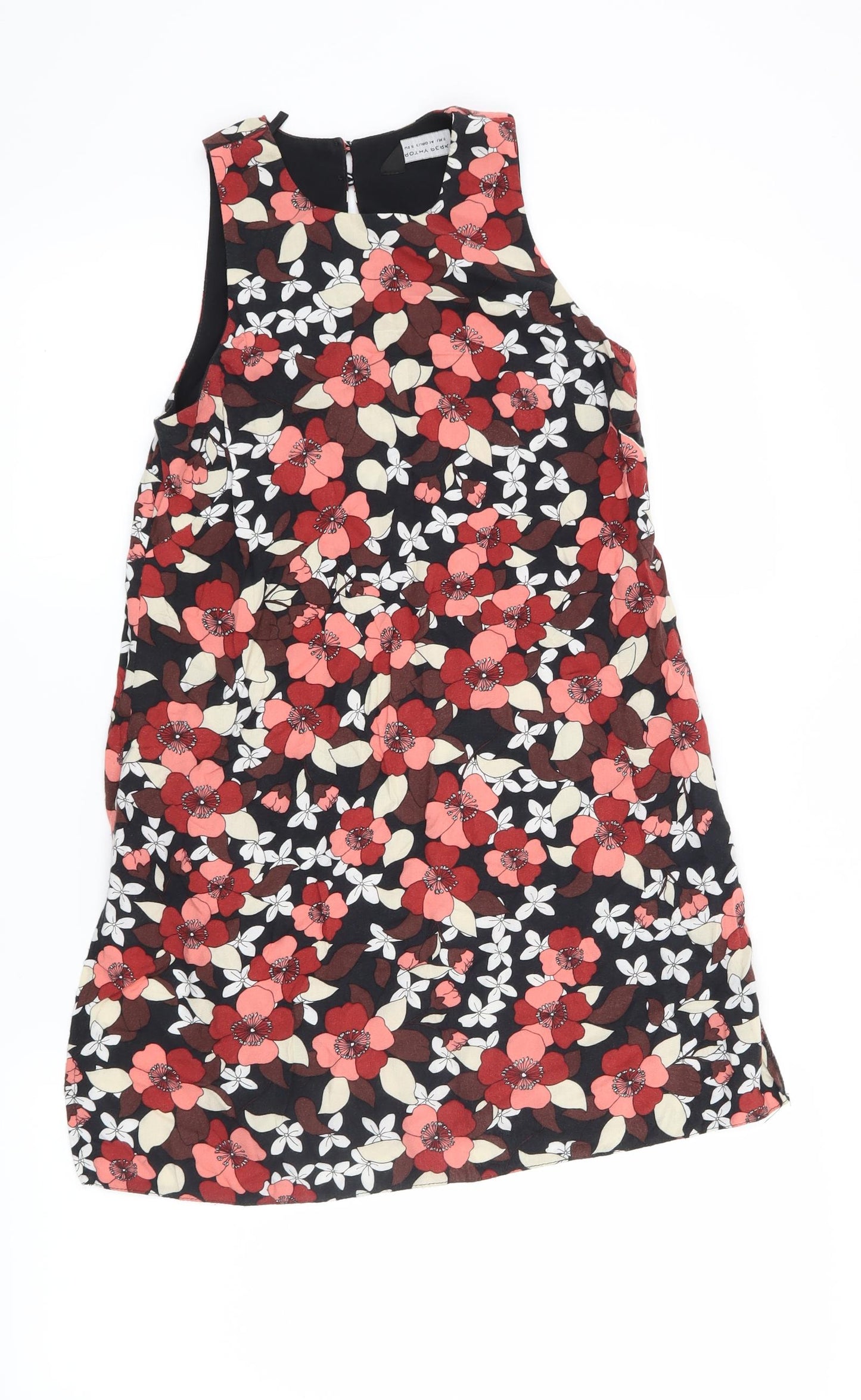 Dorothy Perkins Womens Black Floral  Shift  Size 6