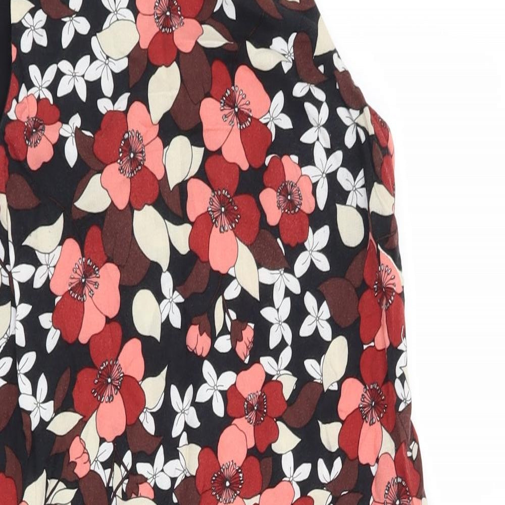 Dorothy Perkins Womens Black Floral  Shift  Size 6