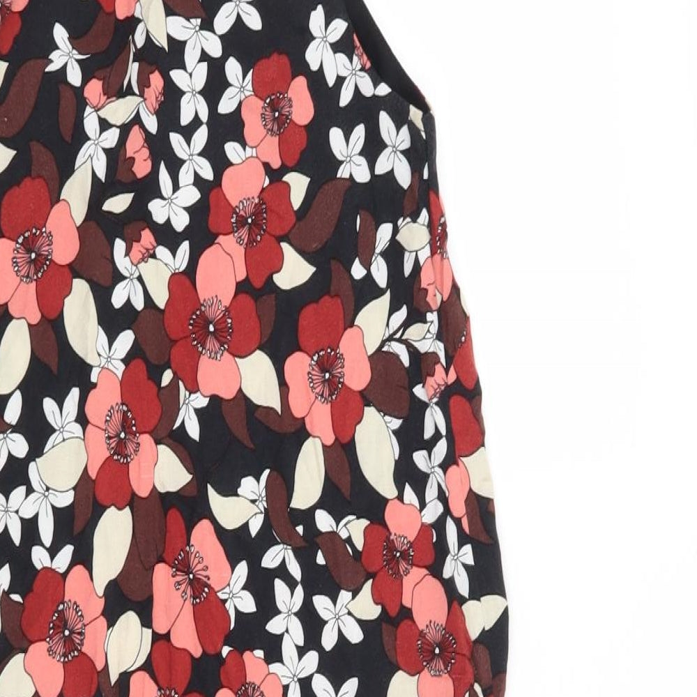 Dorothy Perkins Womens Black Floral  Shift  Size 6