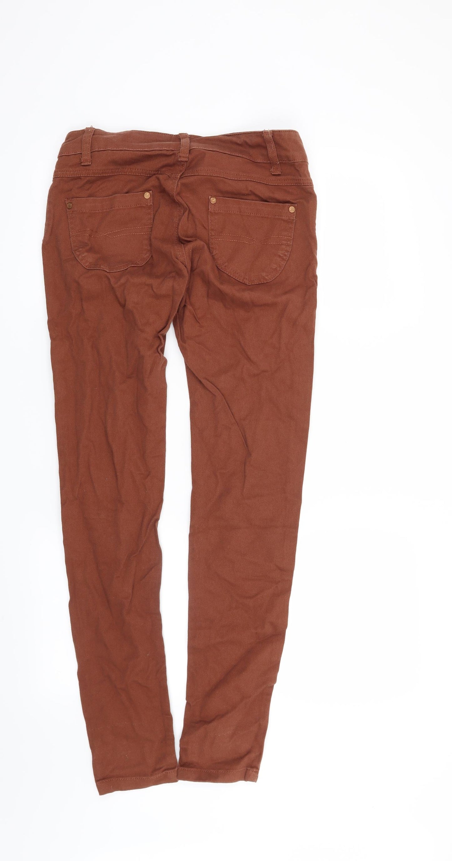 Denim CO Womens Orange   Skinny Jeans Size 10 L30 in