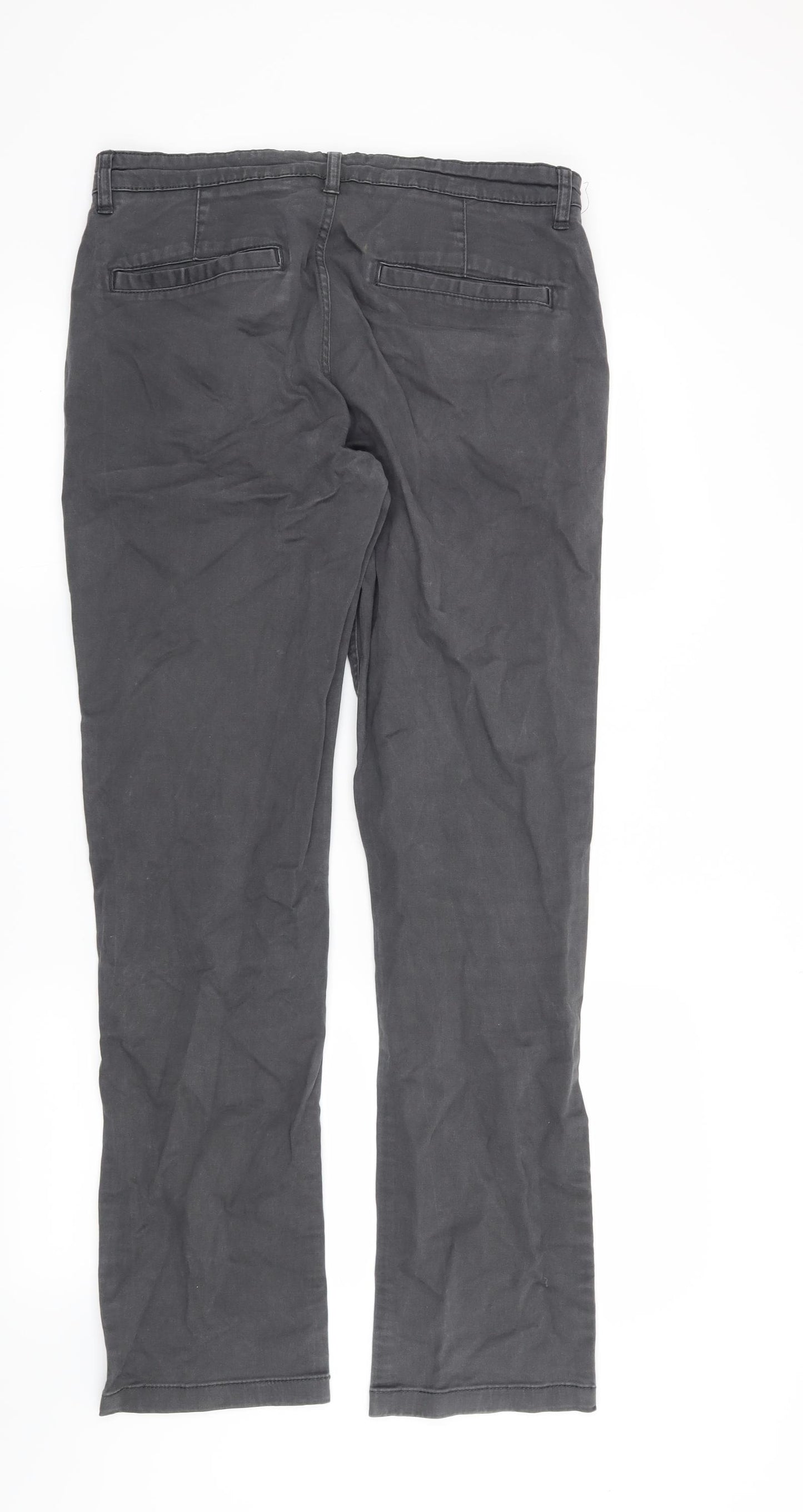 F&F Mens Grey   Chino Trousers Size 32 in L32 in