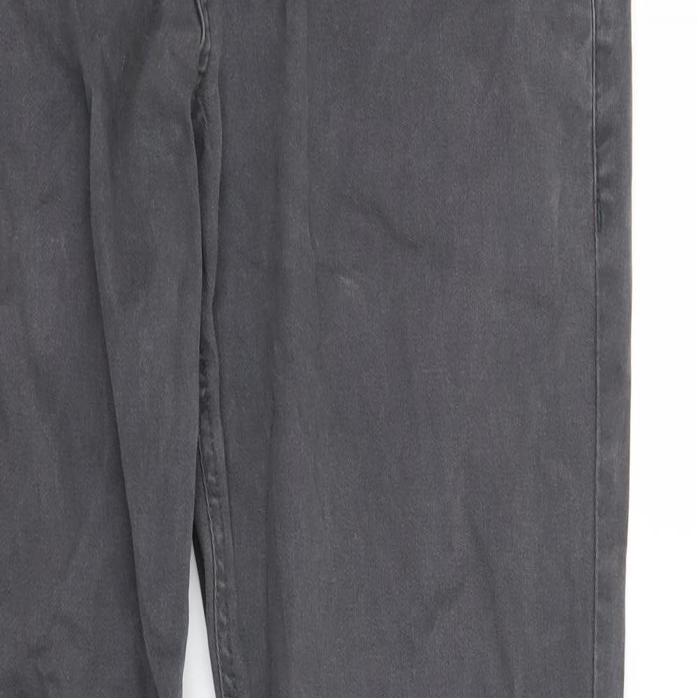 F&F Mens Grey   Chino Trousers Size 32 in L32 in