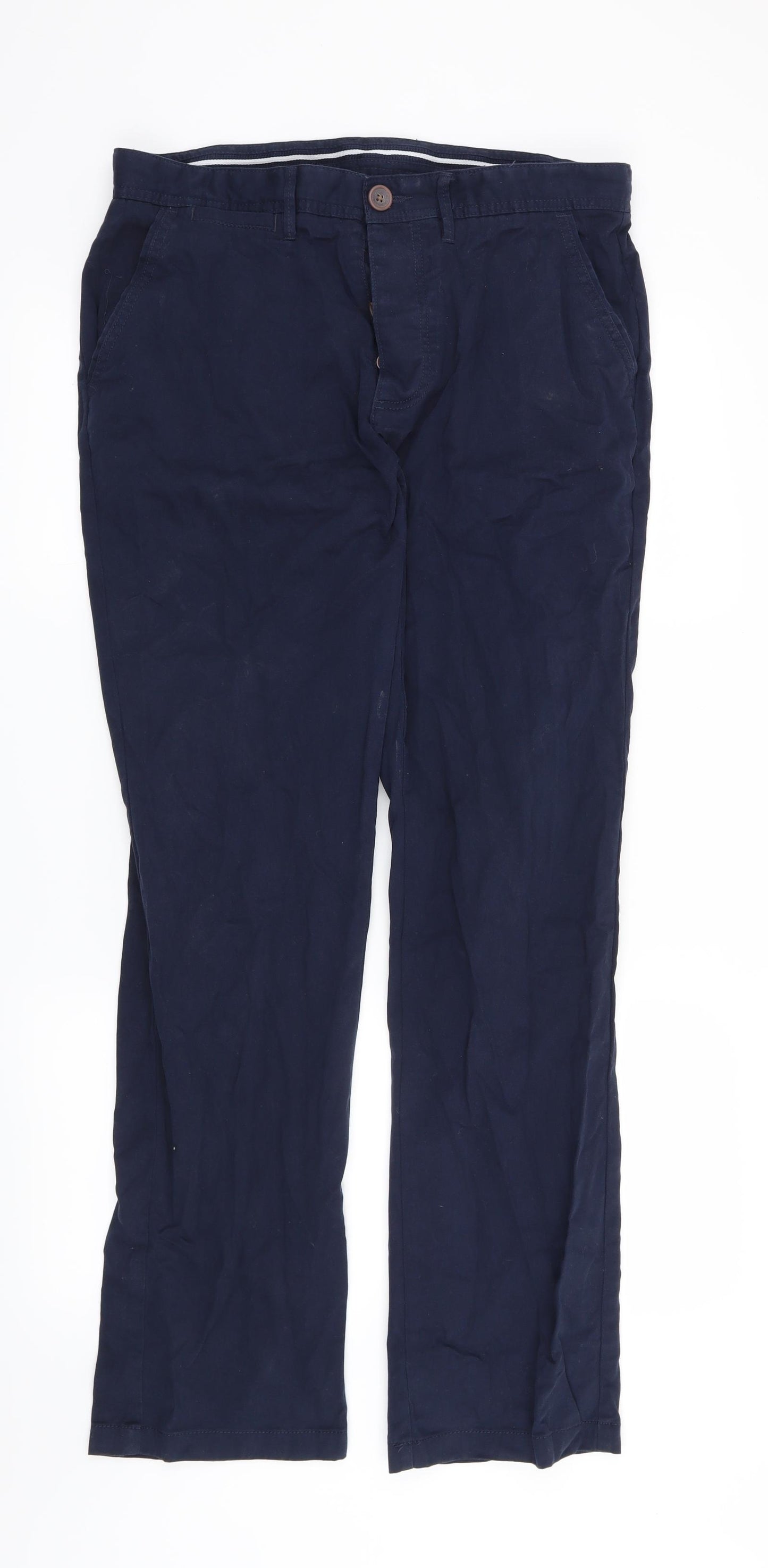 Crew Clothing Co Mens Blue   Trousers  Size 34 in L32 in