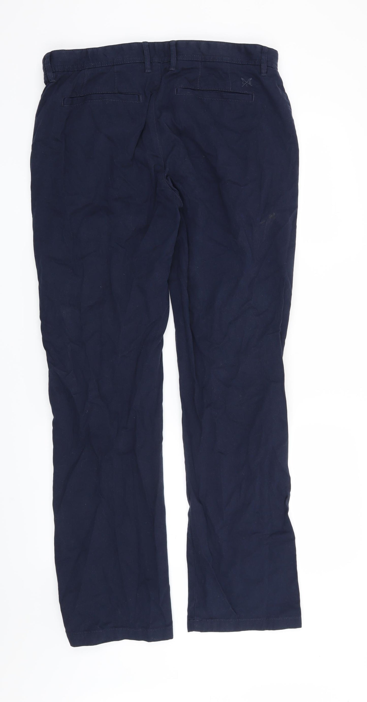 Crew Clothing Co Mens Blue   Trousers  Size 34 in L32 in