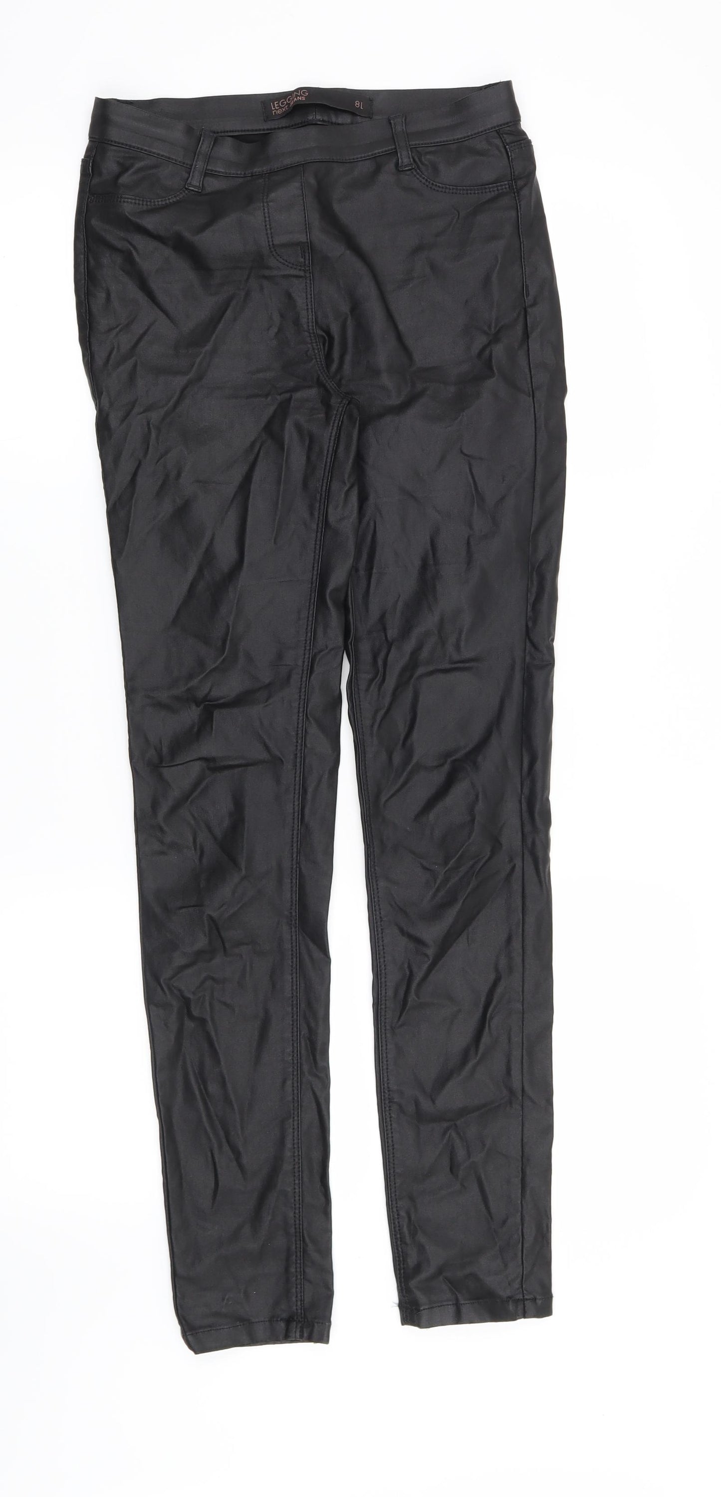 NEXT Womens Black   Capri Leggings Size 8 L29 in