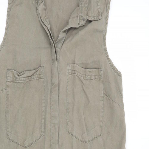 Papaya Womens Green   Basic Blouse Size 8