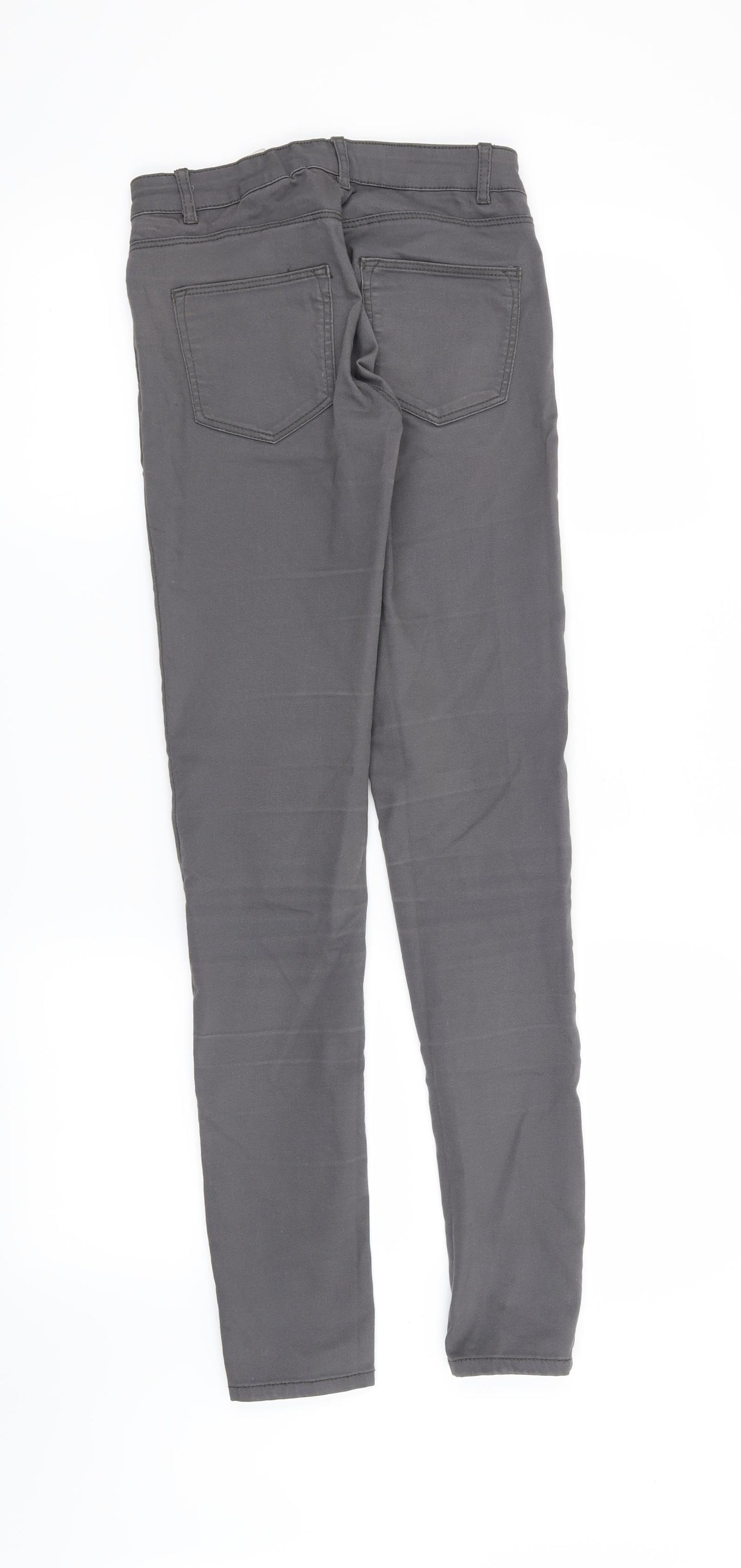 H&M Womens Grey   Straight Jeans Size 4 L30 in