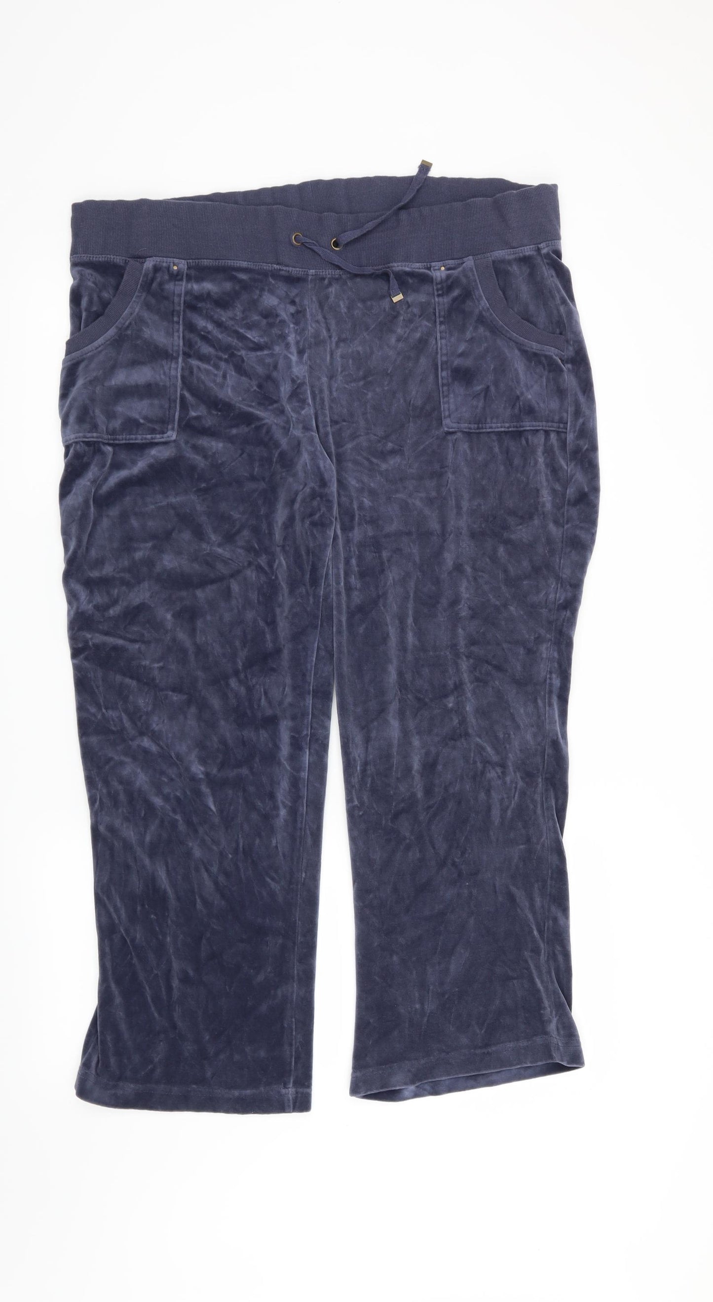 Preworn Womens Blue   Sweatpants Trousers Size 20 L27 in