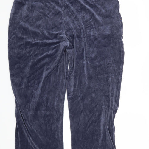 Preworn Womens Blue   Sweatpants Trousers Size 20 L27 in