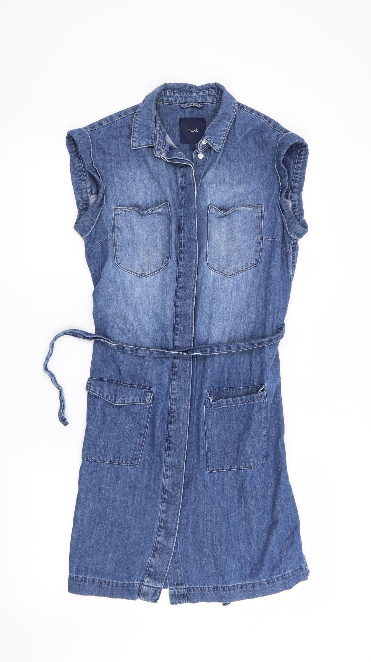 NEXT Womens Blue   Shirt Dress  Size 8