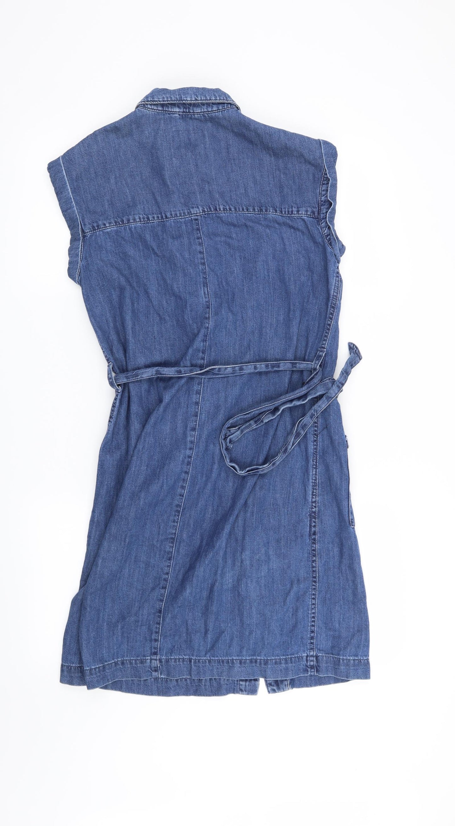NEXT Womens Blue   Shirt Dress  Size 8