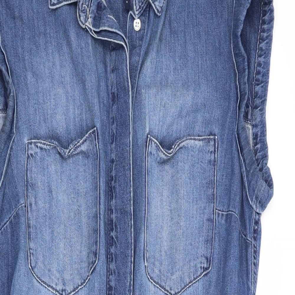 NEXT Womens Blue   Shirt Dress  Size 8