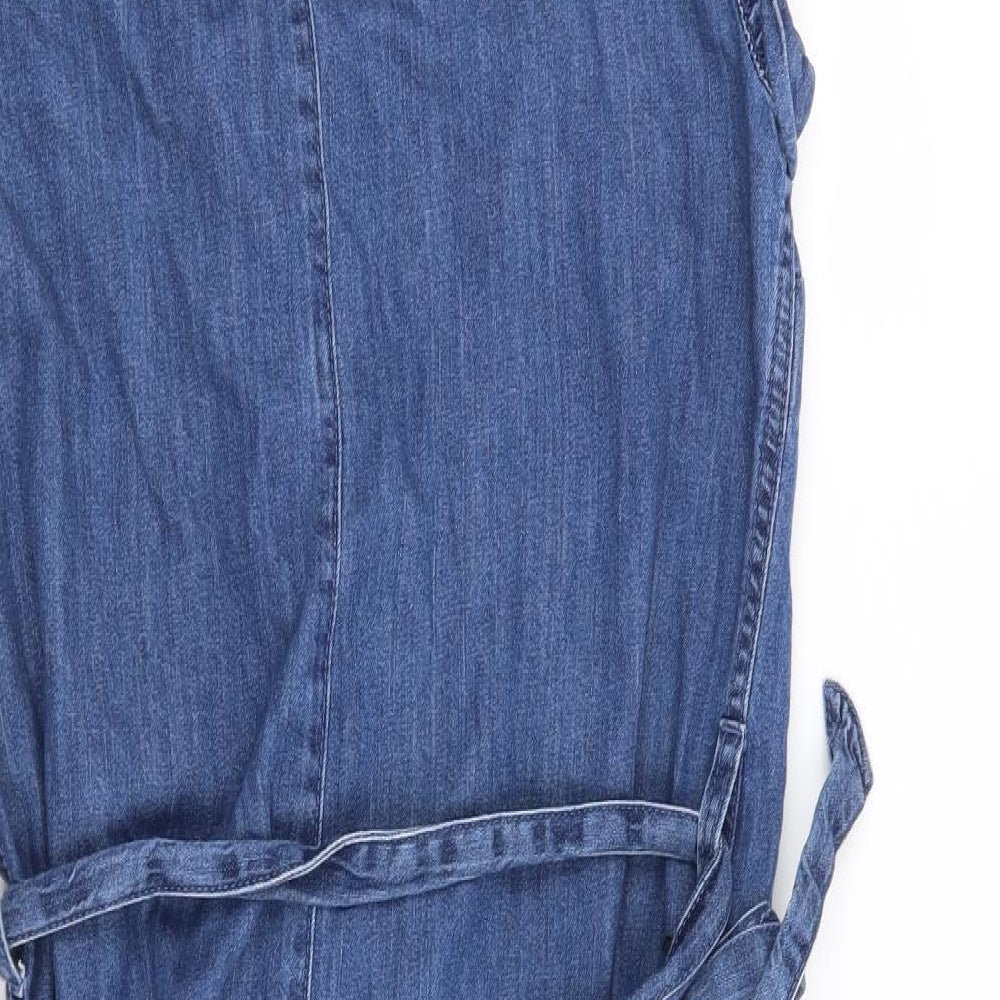 NEXT Womens Blue   Shirt Dress  Size 8