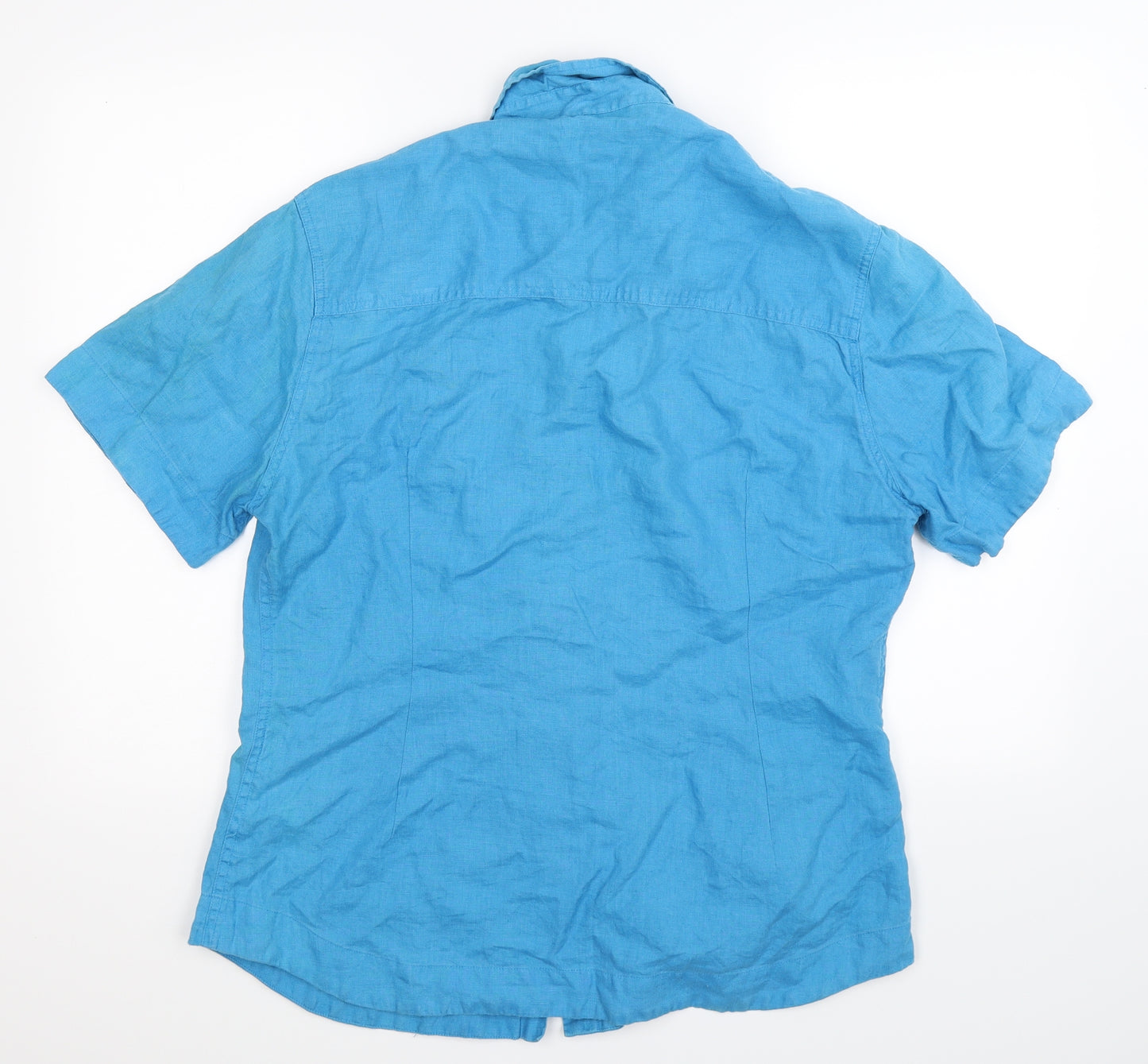 NICOLE FARHI Mens Blue    Button-Up Size XL