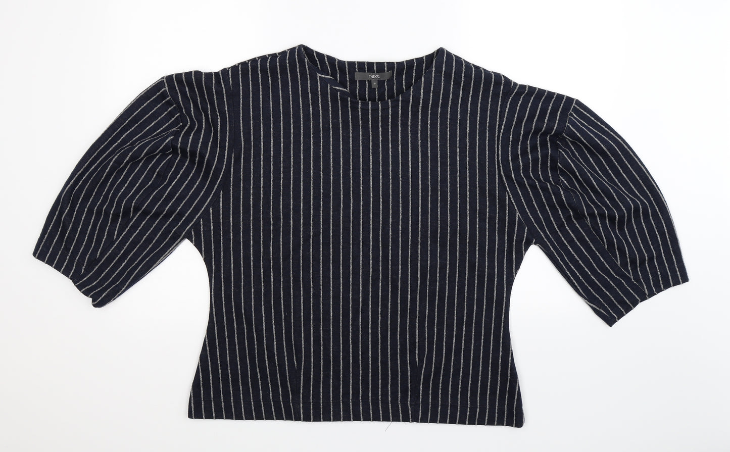 NEXT Womens Blue Striped  Pullover Sweatshirt Size 18