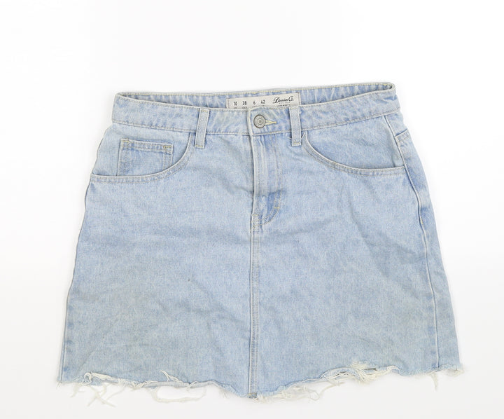Denim Co Womens Blue Denim A-Line Skirt Size 10
