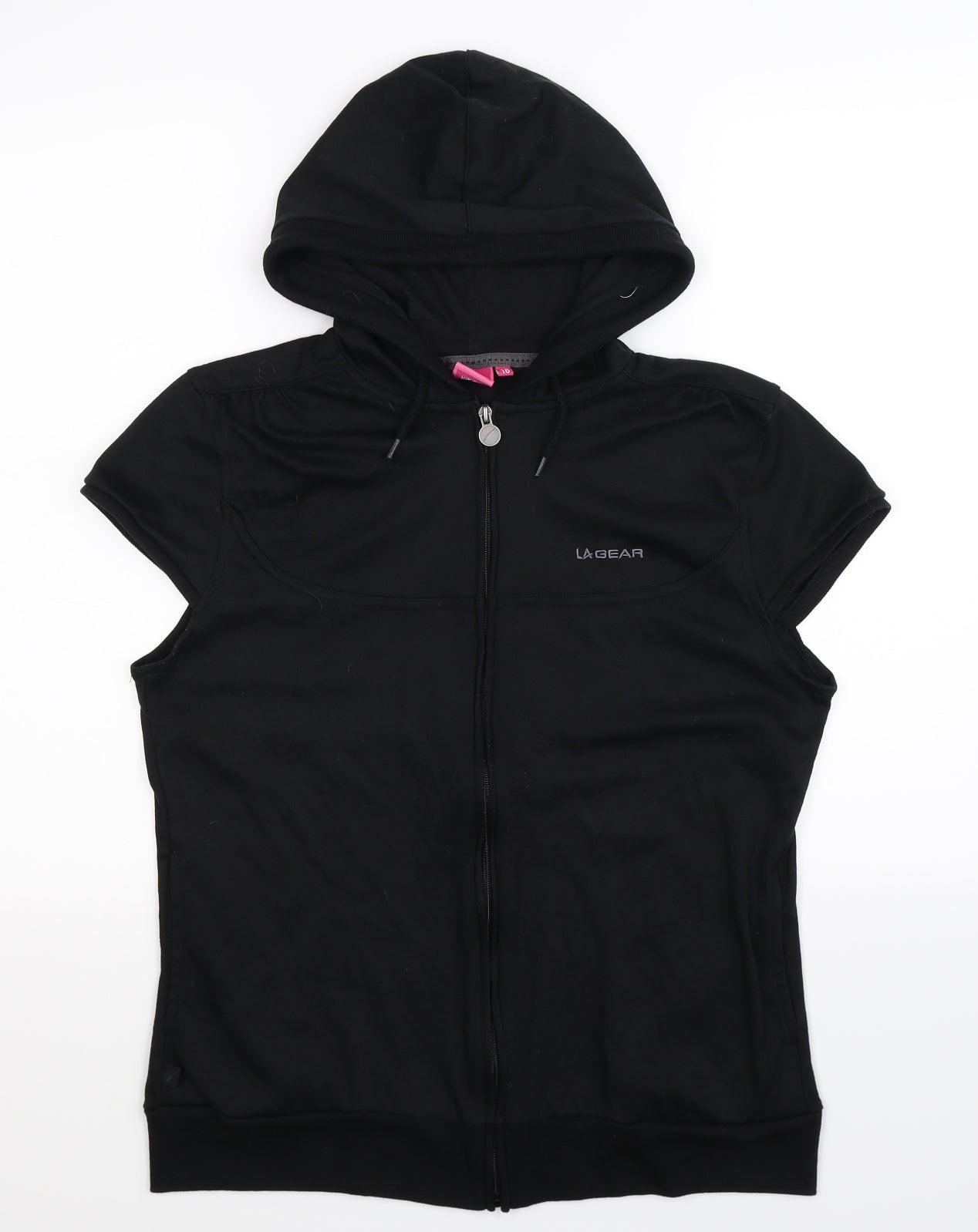 LA Gear Womens Black   Full Zip Hoodie Size 18