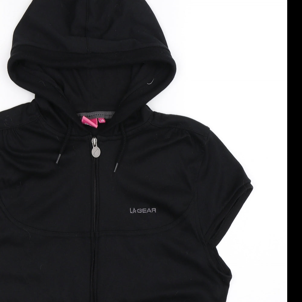 LA Gear Womens Black   Full Zip Hoodie Size 18