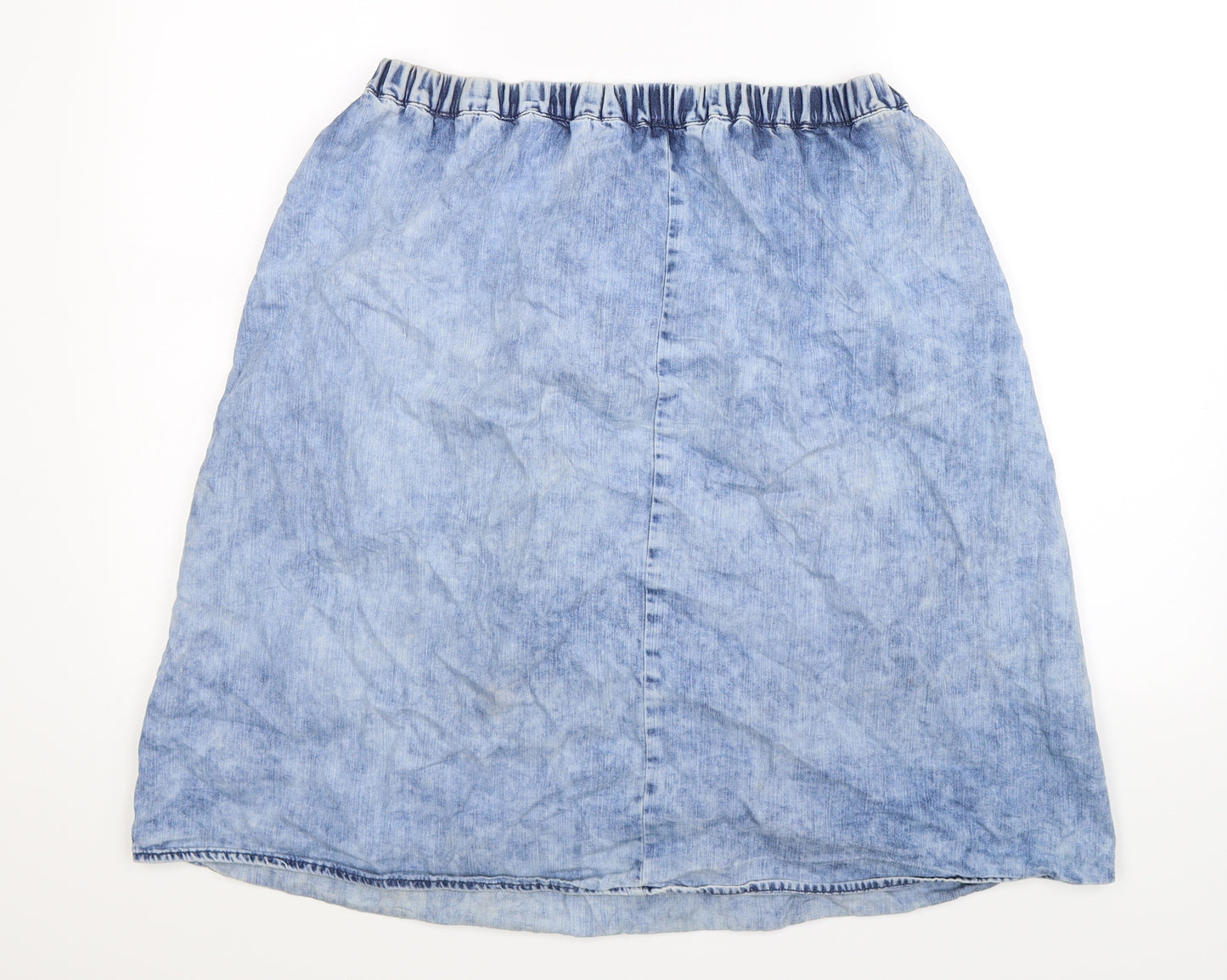 River Island Womens Blue  Denim A-Line Skirt Size 14