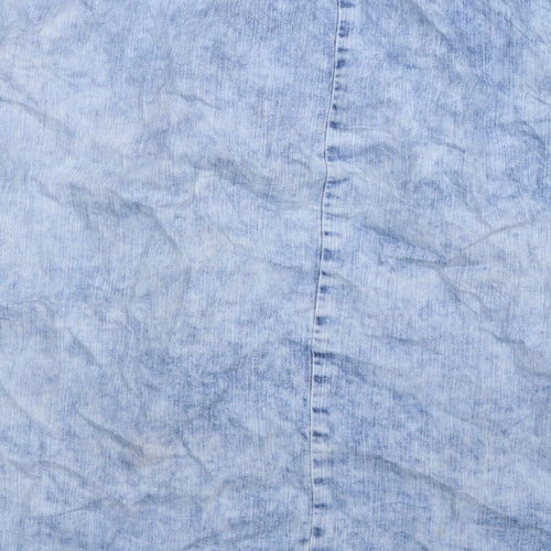 River Island Womens Blue  Denim A-Line Skirt Size 14