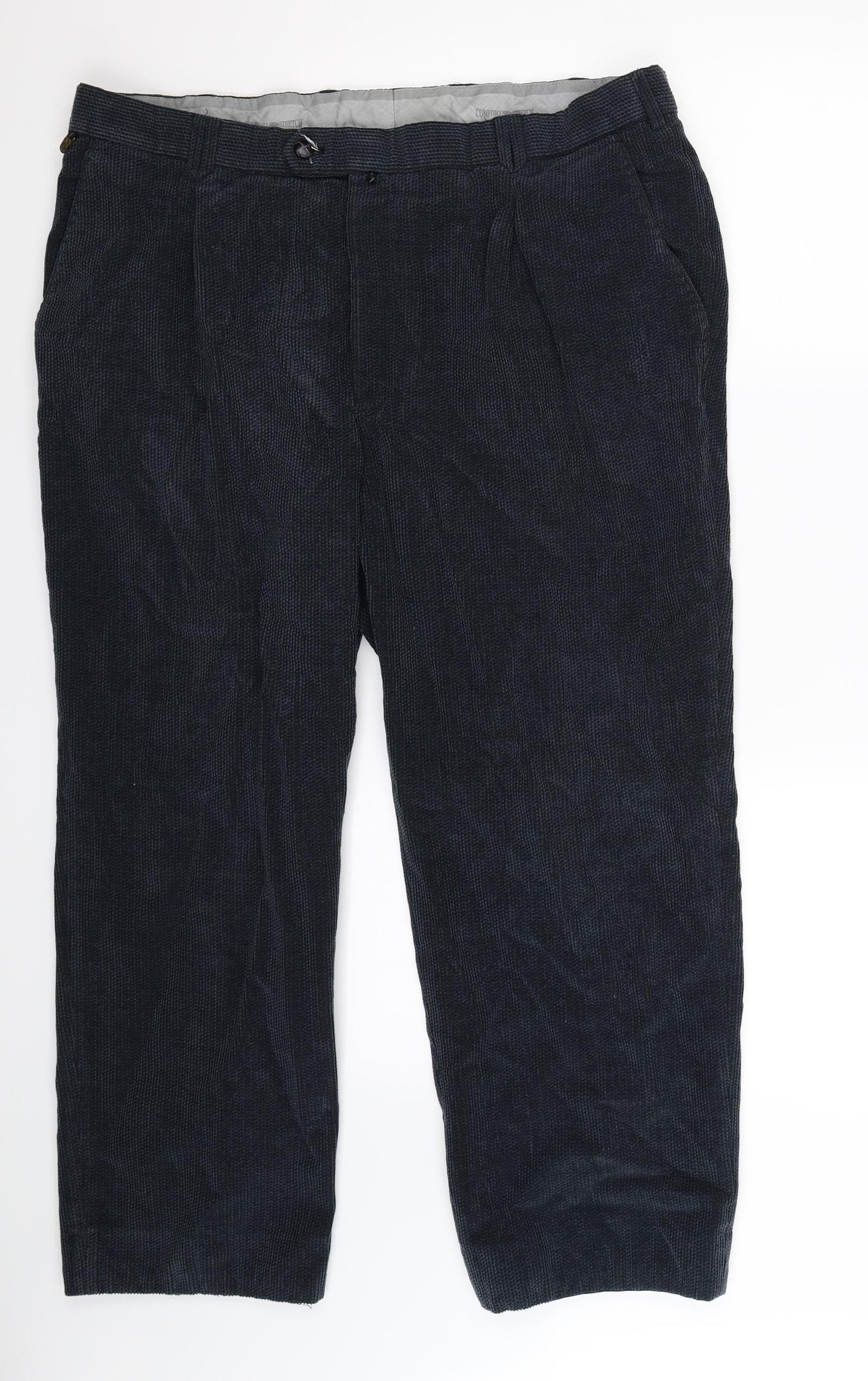 Meyer Mens Blue  Corduroy Trousers  Size 42 L30 in