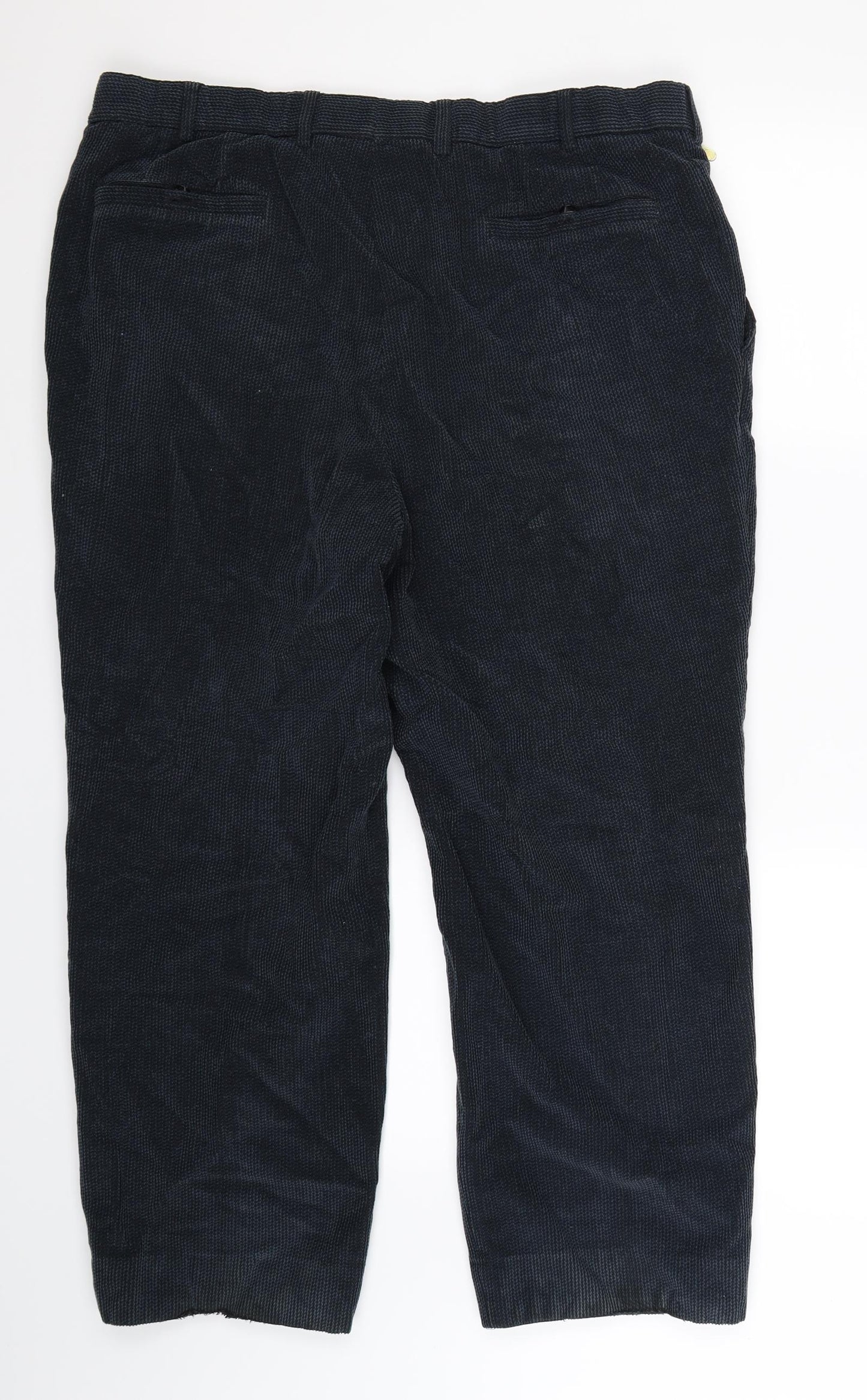 Meyer Mens Blue  Corduroy Trousers  Size 42 L30 in