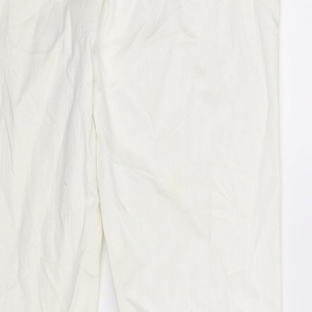 NEXT Womens White  Denim Bootcut Jeans Size 14 L30 in