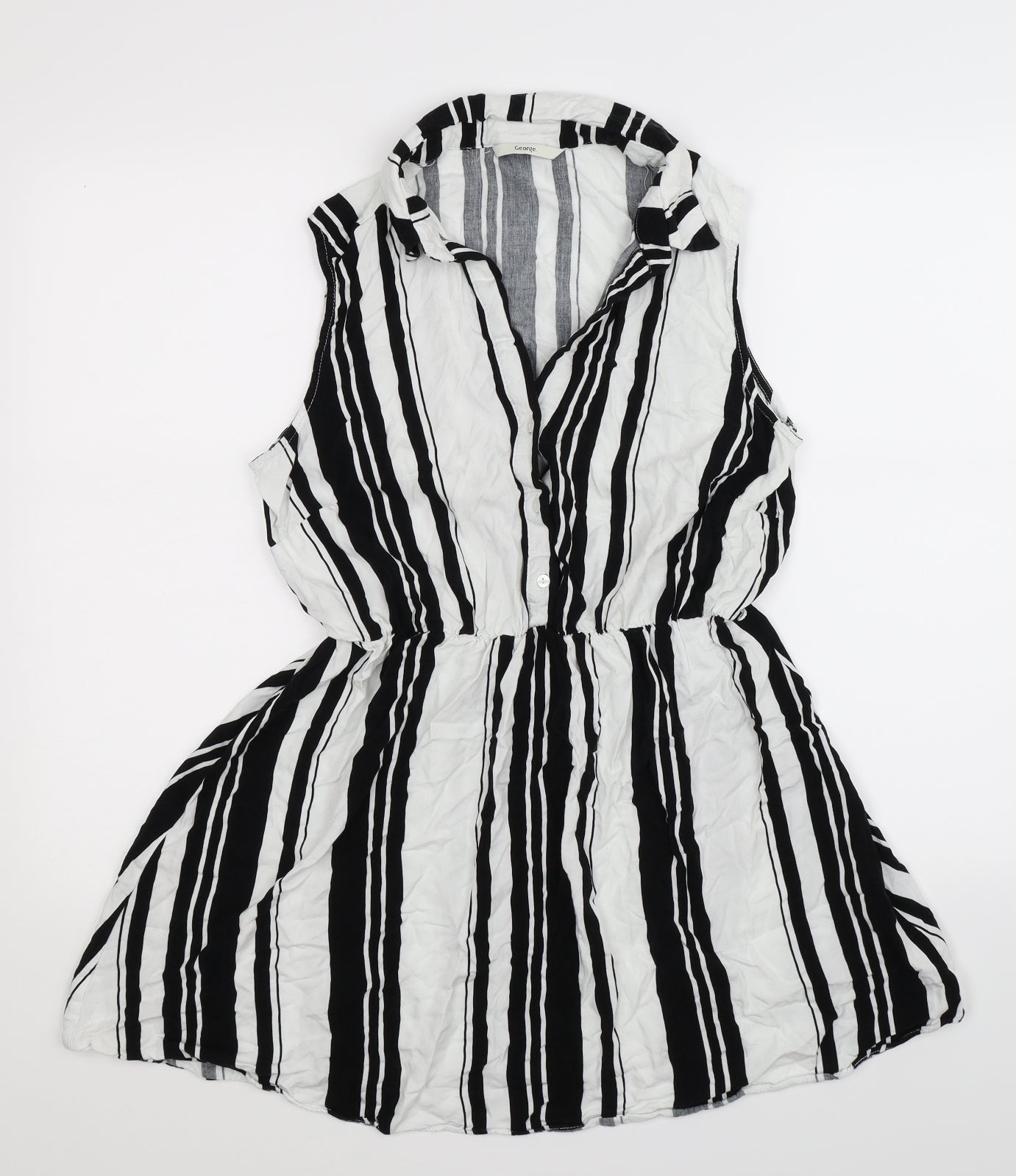 George Womens Multicoloured Striped  Fit & Flare  Size 14