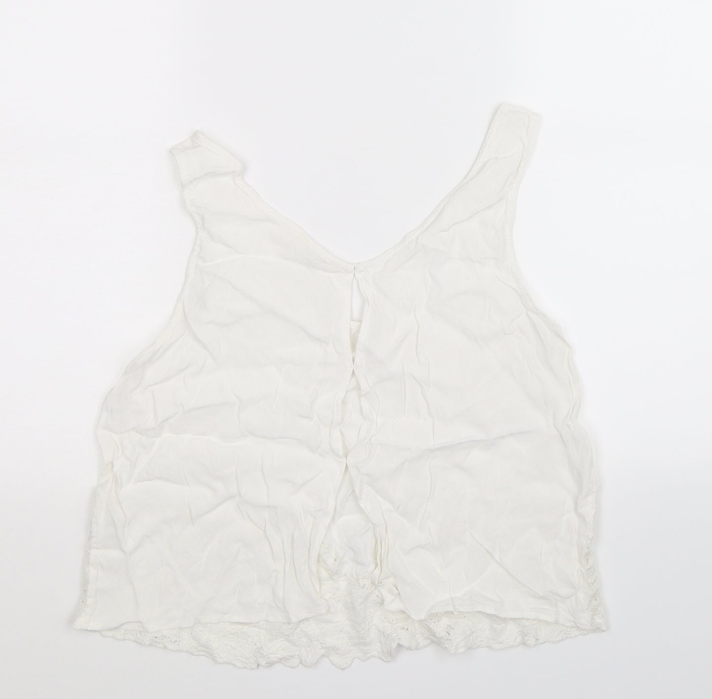 River Island Womens White   Basic Tank Size 16