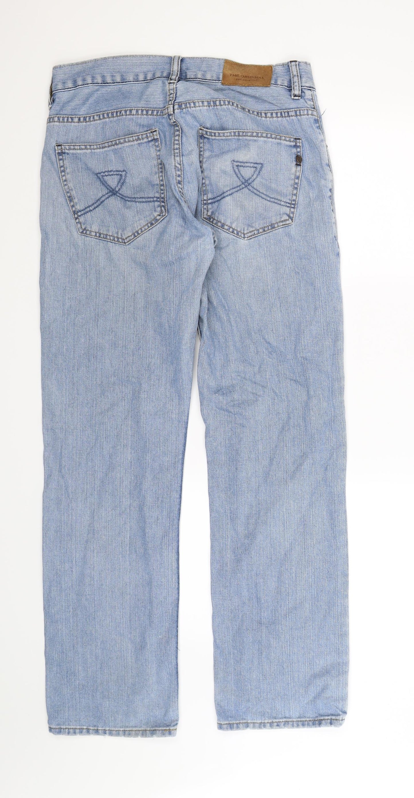 Ben Sherman Mens Blue  Denim Straight Jeans Size 32 L31 in