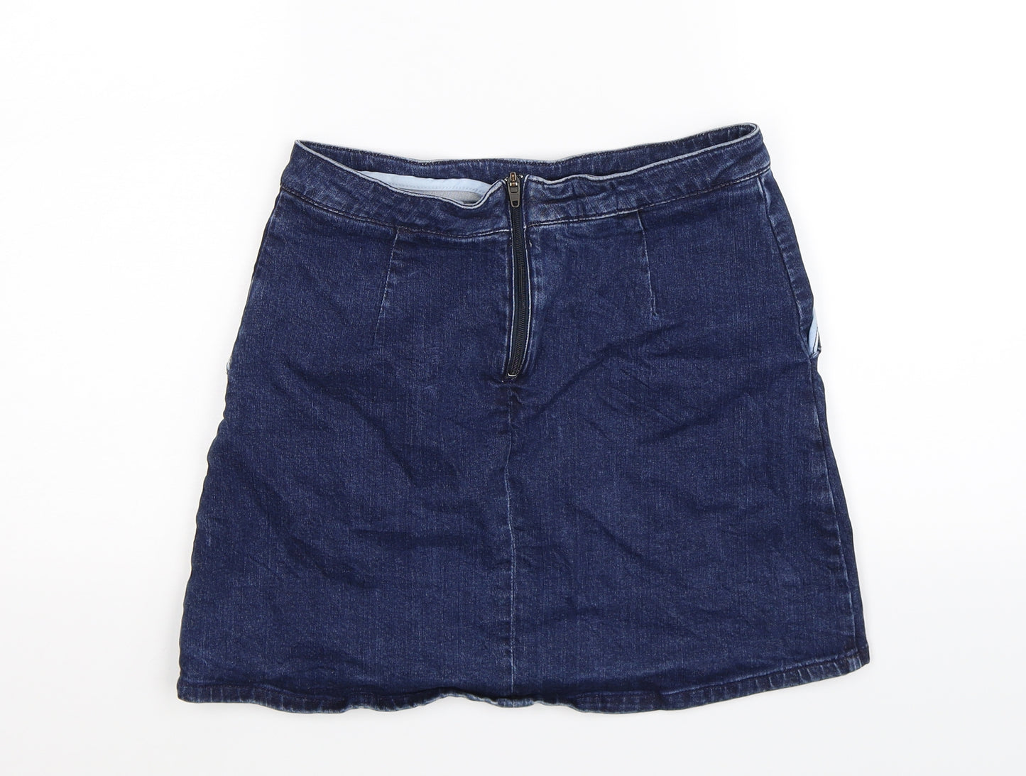 ASOS Womens Blue  Denim A-Line Skirt Size 10