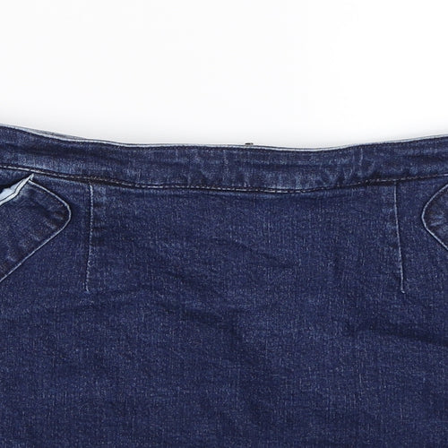 ASOS Womens Blue  Denim A-Line Skirt Size 10