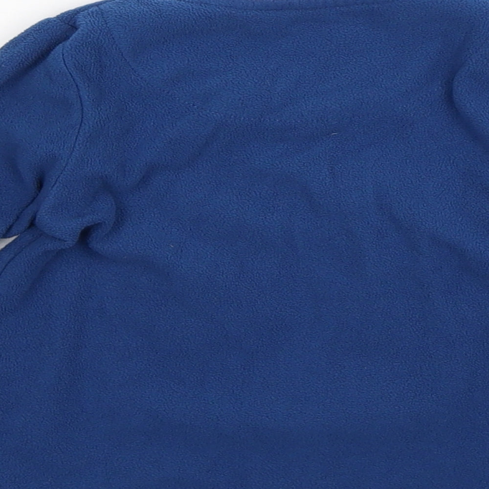 Primark Boys Blue Solid Fleece  Pyjama Top Size 2-3 Years
