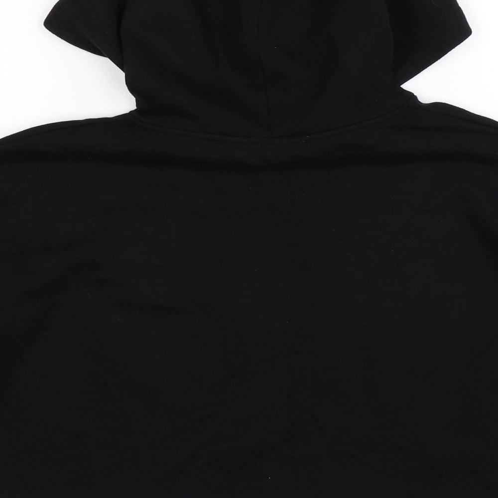 New Look Girls Black   Pullover Hoodie Size 12-13 Years  - Cropped