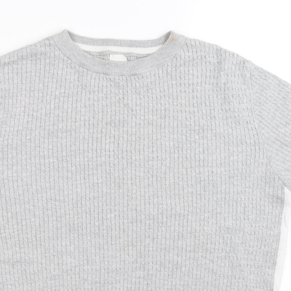 River Island Mens Grey    T-Shirt Size M