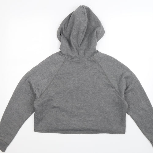 H&M Womens Grey   Pullover Hoodie Size M  - Cropped