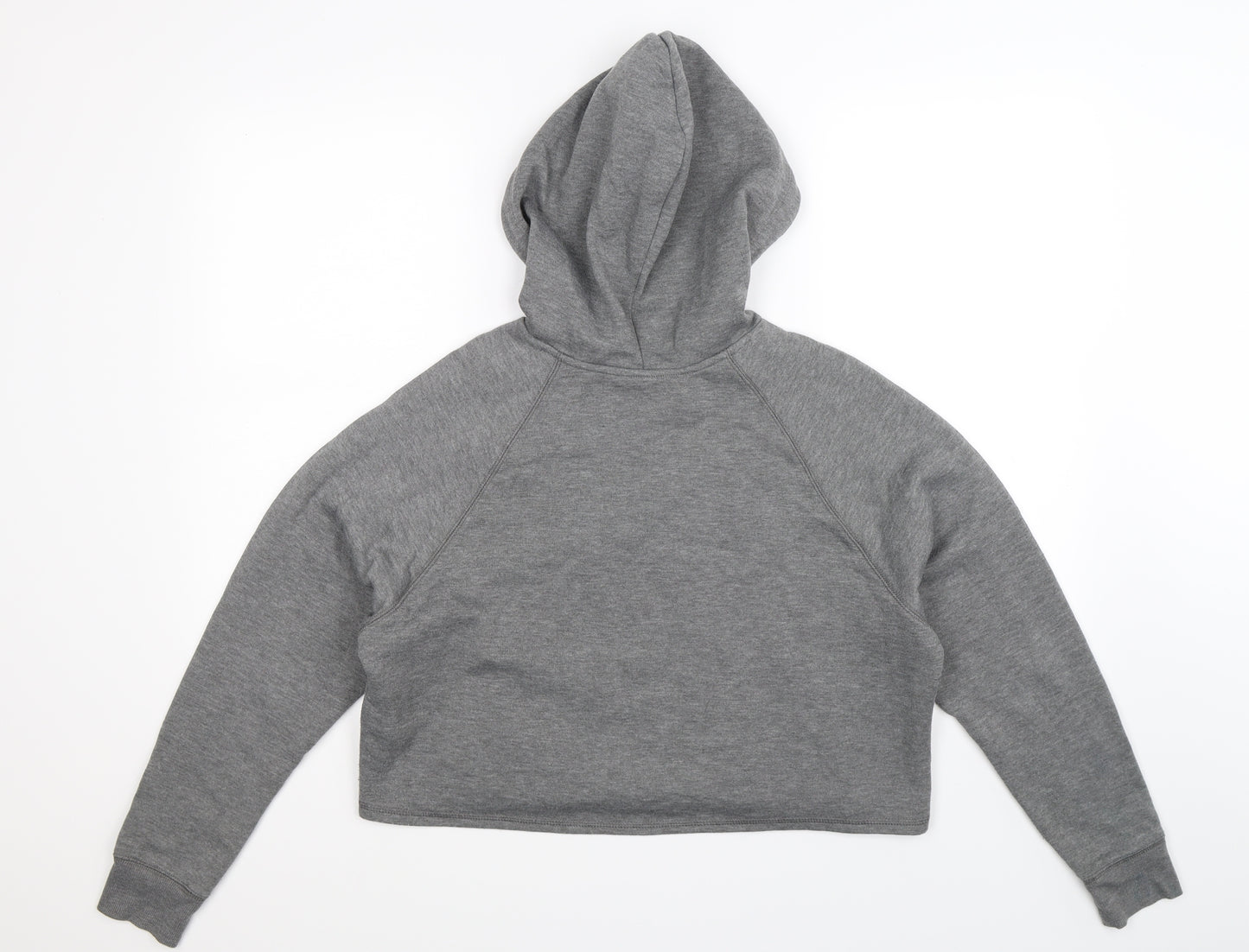 H&M Womens Grey   Pullover Hoodie Size M  - Cropped