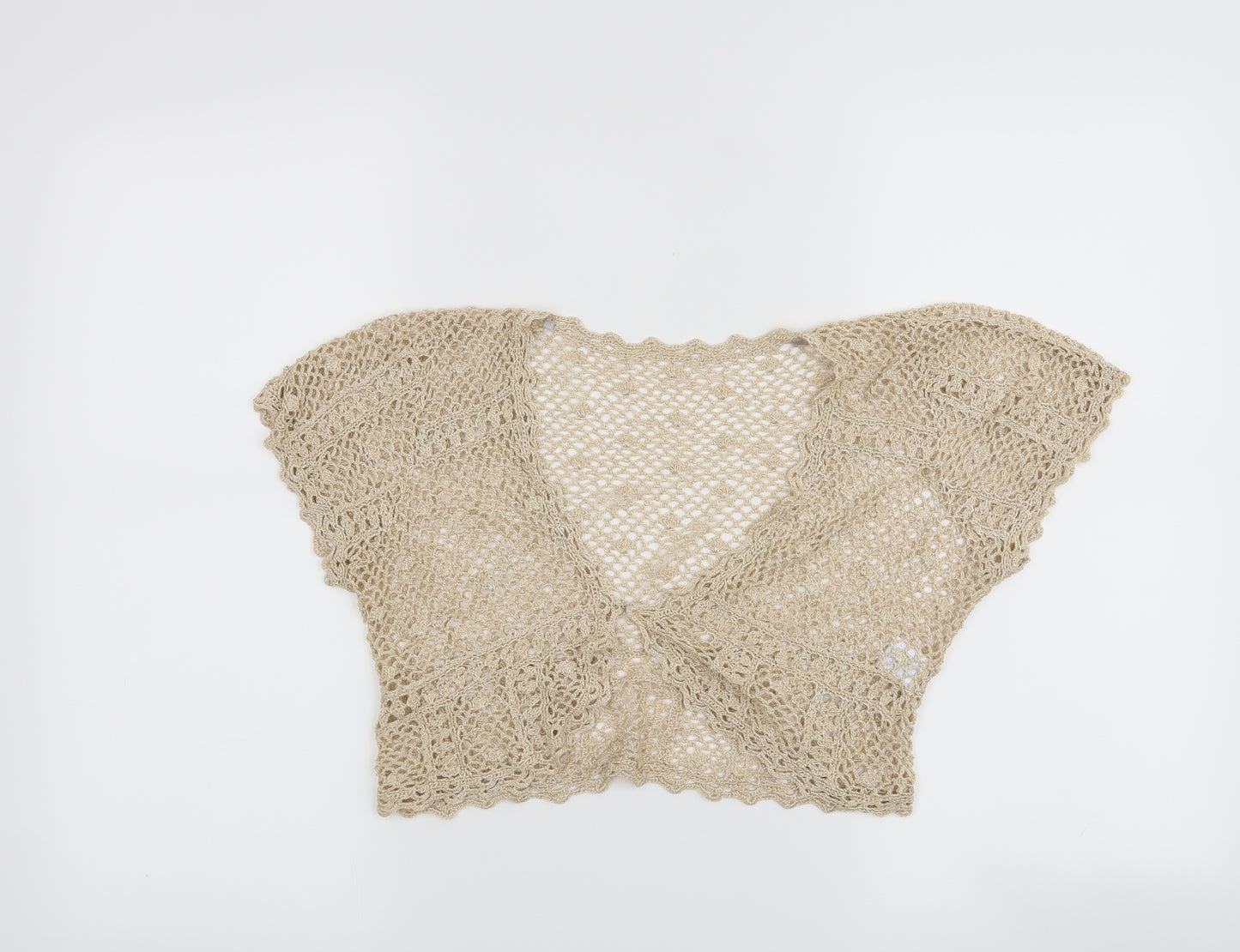 Oasis Womens Gold   Cardigan Jumper Size S