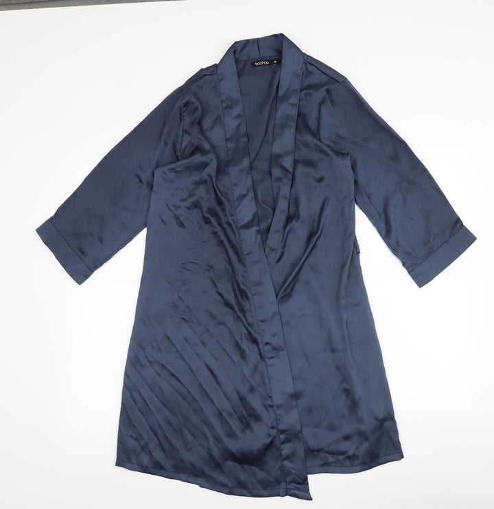 Boohoo Womens Blue Cardigan Jumper Size M