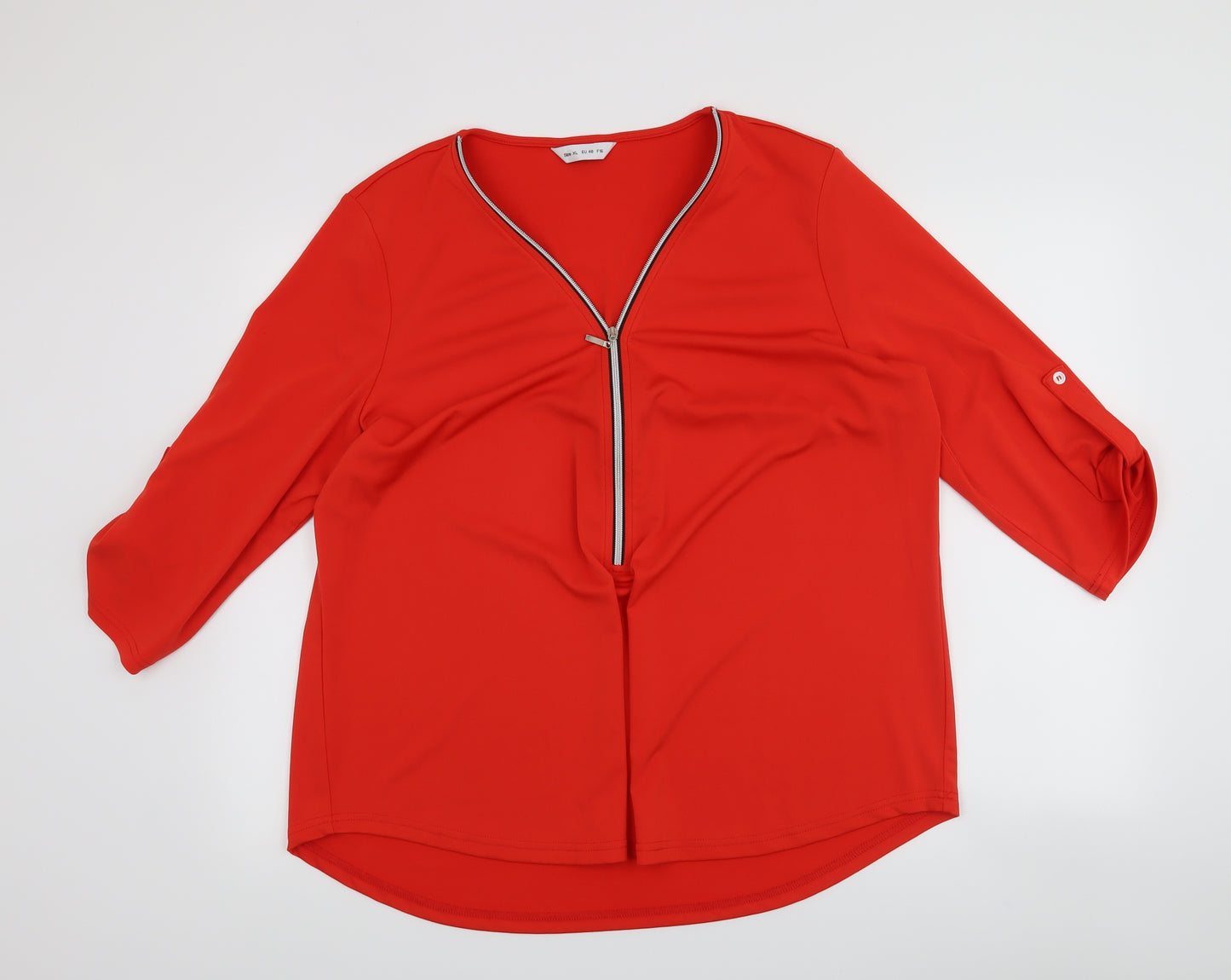 Preworn Womens Red   Basic Blouse Size XL